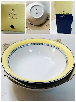 £45 • Buy JOBLOT X 3 Boxes  Royal Doulton Blueberry 2 X Cereal/dessert Bowl -BOXED