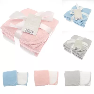 2 Elli And Raff White Hooded Bath Towels Newborn Baby Shower Wrap Boy Girl • £13.06