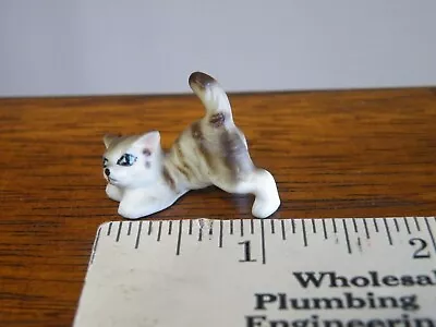 HAGEN RENAKER Miniature Cat Kitten Figurine - 1-1/8  Long  FREE SHIP • $6.69