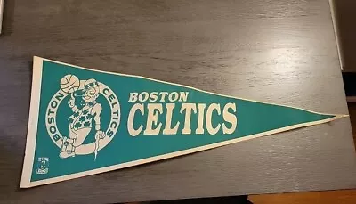Vintage Boston Celtics NBA Spell Out Logo Retro Classic 30  Felt Pennant Banner • $9.99