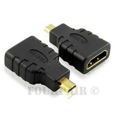 Micro HDMI Male To HDMI Female Adapter Converter 4K GoPro Hero Black 3 4 5 6 7 8 • $4.99