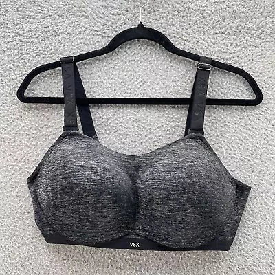 Victorias Secret Sport Bra Women 36D Heather Grey Activewear Gym Comfort Support • $19.02