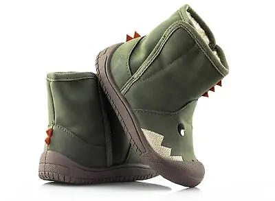 £10.95 • Buy Infant Boys Warm Lined Winter Walking Touch Strap Ankle Boots Shoes Size