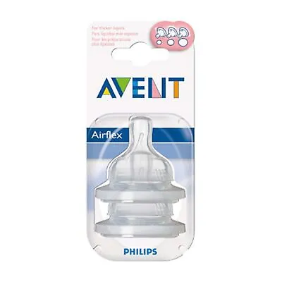 $21.10 • Buy Avent Classic+ 635 Var Flo Teat 2pk Silicone Variable Flow 3m+ - 2 Pack