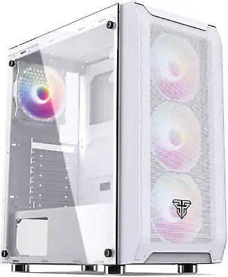 Fantech PC Gaming Computer Desktop Case Tempered Glass Side Panel ATX Tower • $126.99