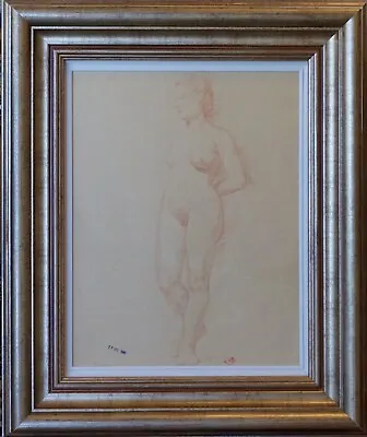 Aristide Maillol Original Sanguine Nude Drawing 1950’s • $8000