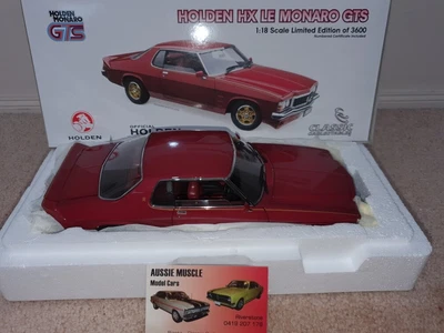 $1199.95 • Buy 1:18 Classic Carlectables Holden HX LE Monaro Coupe In Crimson Metallic