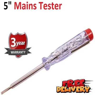 £2.79 • Buy Electrical Mains Tester Voltage Test Insulated Screwdriver Flat Head 200 - 250V