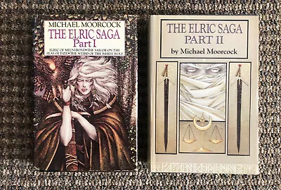 The Elric Saga : Parts I & 2 By Michael Moorcock Hardcover BCE W/DJs • $36.95