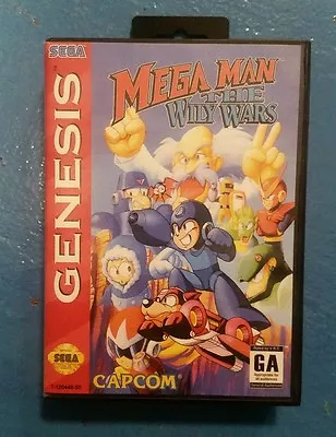 Sega Genesis Megaman The Wily Wars Game Box Manual. Professional Label • $36.99