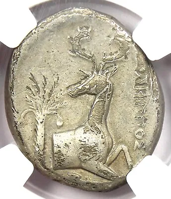 Ionia Ephesus Silver AR Tetradrachm Bee Stag Coin 300 BC - Certified NGC Fine • $612.75
