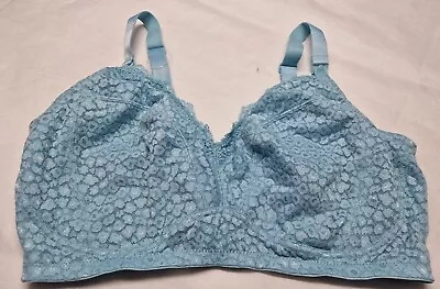 Ex M&S BEAUTIFUL NO WIRED  FULL  CUP NURSING BRA COLOUR TURQUOISE SIZE 38H 1505 • £6.99