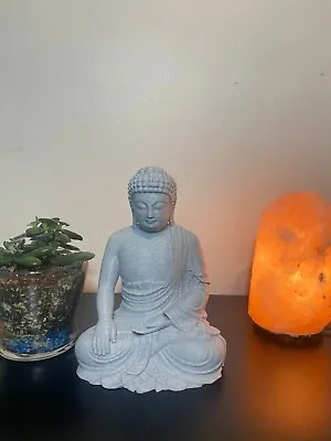 Buddha Statue Small Marble Filament Meditation Calm Peace Desk  Accessory • $12