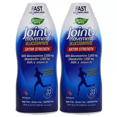 Glucosamine Chondroitin MSM - Natures Way Wellesse Joint Movement Liquid Dietary • $69.28