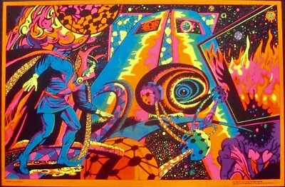 DR. STRANGE THE SEARCH MARVEL THIRD EYE Black Light Poster TE 4008 DAN ADKINS • $1500