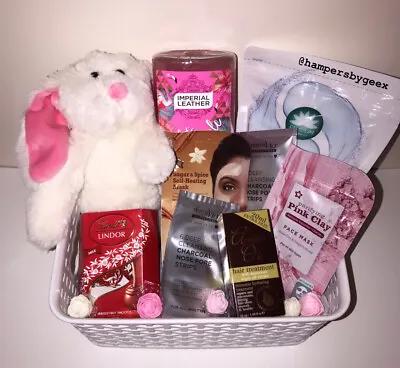 Womens Pamper Hamper Selfcare Basket Beauty Box Hamper With Teddy • £26.99