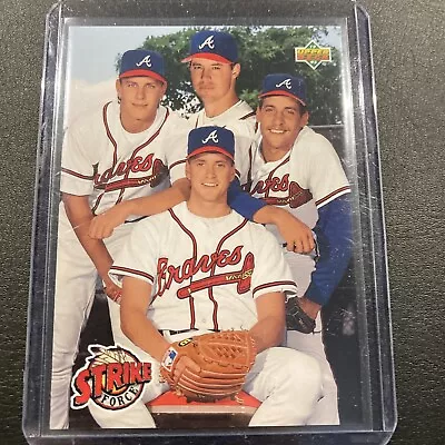 1993 Upper Deck #472 Strike Force (Maddux /  Avery / Smoltz / Glavine) Card • $1.49