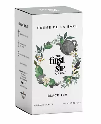 Organic Creme De La Earl Gray Black Tea Box - 16  Tea Bags | Creamy Premium • $8.98