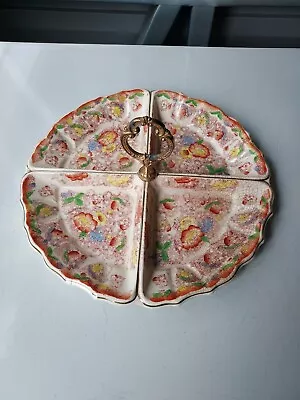 Divided Serving Dish Made In Japan 11inx11in Ceramic  • $15