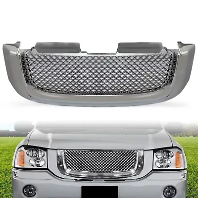 For 02-08 GMC Envoy Chrome Luxury Mesh Style Front Upper Hood Bumper Grille • $69