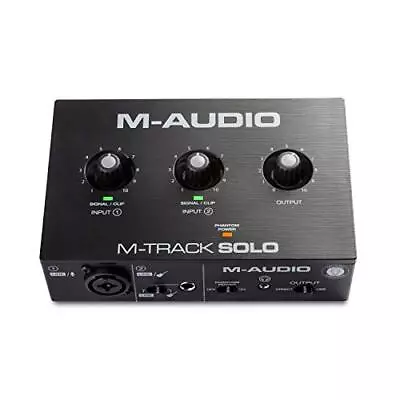 M-Audio M-Track Solo – USB Audio Interface For Recording Streaming And • £50.63
