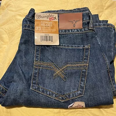 Wrangler 20X Men's Style 33 Extreme Relaxed Cotton Blue Jeans Size 36 X 34 NWT! • $42.99