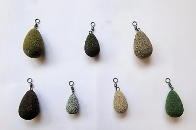 5 X Pear Bomb Lead Weights Big Eye Swivel 1oz1.5oz 2oz2.5oz3oz3.5oz4oz • £6.50