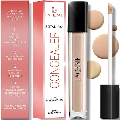 LAQENE Luxury Line Concealer For Flawless Silky Smooth Full Coverage Hydrating • $19.97