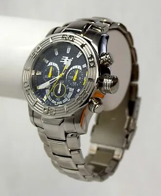 NEW 32 Degrees 1155M Mens Polar Chronograph Steel Yellow Accented Durable Watch • $58.85
