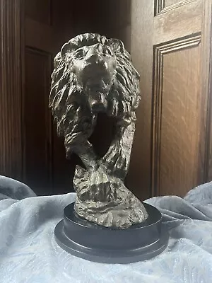 Vintage Bronzed Cast Iron Lion Head And Paws  • $75