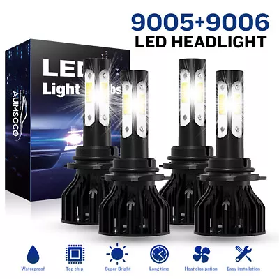 9005 9006 LED Headlight Bulbs For Chevy Silverado Tahoe C10 C/K 1500 1994-1998 • $39.99