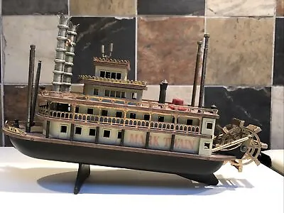 £98 • Buy Radio Tuner Steam Ship Boat Model Japan Steel Mark Twain New Orleans Louisiana