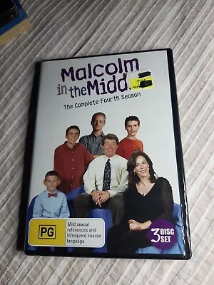 MALCOLM IN THE MIDDLE.Complete Season 4.Dvd.3Disc.Brand NewSealed.Reg 4  AUS • $28.31