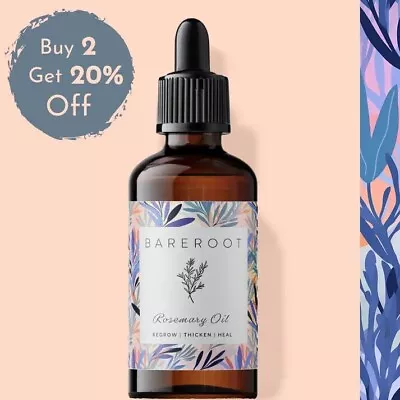 Bareroot Rosemary Hair Growth & Scalp Oil - 60ml • £7.99