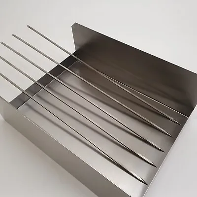 Meat Trays / Shish Kofte Kebab Display- Stainless Steel Robust & UK Made. • £60