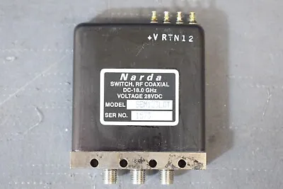 $34.95 • Buy Narda SEM123LDT Switch RF Coaxial DC-18.0GHz 28VDC