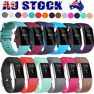 Fitbit Charge 3 4 Sports Band Silicone Replacement Watch Strap Wristband Bands • $8.49