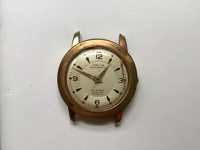 Vintage 1960s Swiss Felca 25J Sportmaster Men's  Manual Wind Men's Wristwatch NW • $35