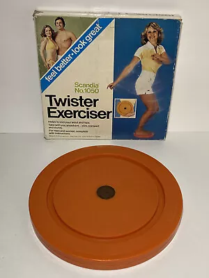 Vintage Twister Exerciser Scandia 1050 Trim Your Waist Hips Board Twisting Disc • $44.99