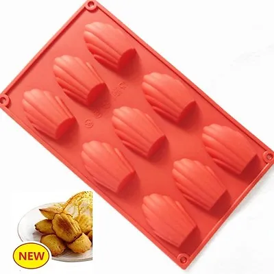 £4.43 • Buy Flexible Madeleine Silicone Cake Baking Mould Pans Shell Biscuit Cookie DIY Mold