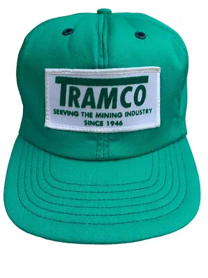 Vintage Tramco Mining Trucker Embroidered Patch Hat  Cap USA • $15