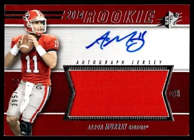 2014 SPx Rookie Patch Autographs Aaron Murray Rookie Auto Georgia Bulldogs #51 • $12.99