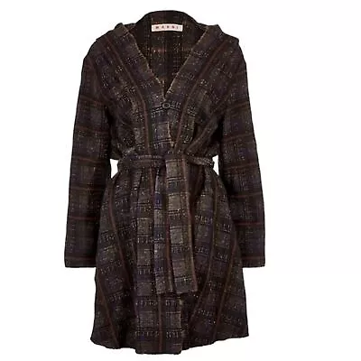 Marni Silk & Wool Belted Coat Size Large  • $250