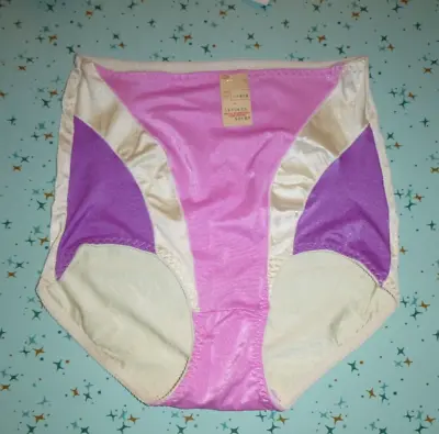 NOS Vtg 60s 70s Sek-Cee Panty Girdle Pink Purple Panels Sz L • $66.81