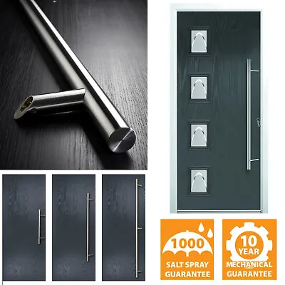 Upvc Offset Door Pull Handle Cranked T Bar Stainless Steel • £154.95