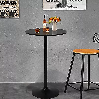Modern Pub Bar Round Table Counter Height Bistro Table Drinks Dining Tall Table • $54.99