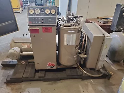 Used 50 Hp Leroi Rotary Skid Mounted Open Compressor • $4500