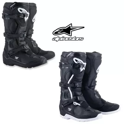 2024 Alpinestars Tech 3 Enduro Offroad MX Motocross ATV Black Boots Pick Size • $259.95