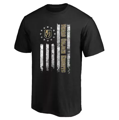 Vegas Golden Knights Flag American Team Hockey T-Shirt Gift For Fans Black All S • $19.59