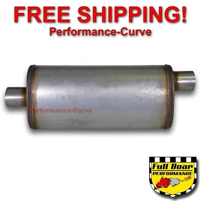 2.5  O/C Performance Exhaust 18  Muffler MAX FLOW Stainless Steel 5x8 MF2256 • $56.95